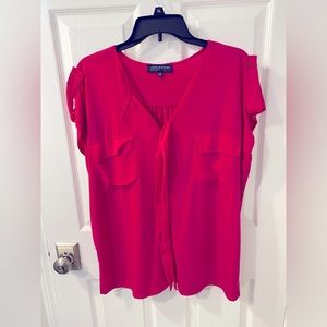 Jones New York sleeveless pink blouse